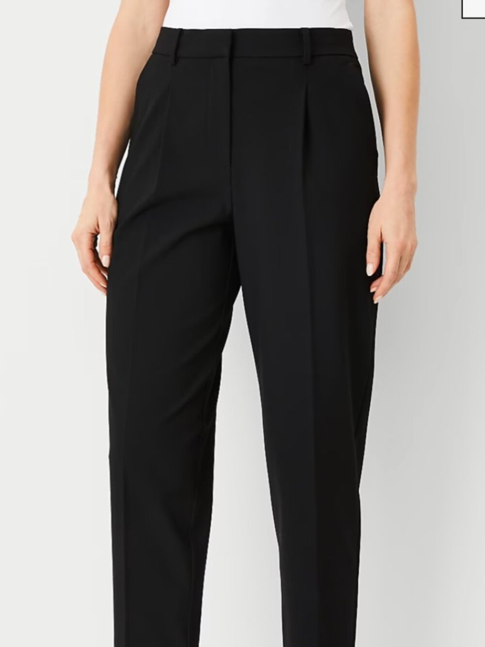 Ann Taylor Black Suit Pants Curvy Fit High Waist SIze 6